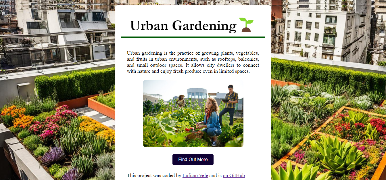 urban garden challenge